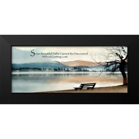 Beautiful Paths Black Modern Wood Framed Art Print by Weisz, Irene