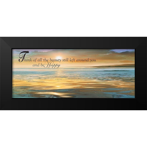 All The Beauty Black Modern Wood Framed Art Print by Calascibetta, Mike