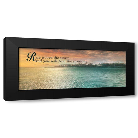 Rise Above Black Modern Wood Framed Art Print by Calascibetta, Mike