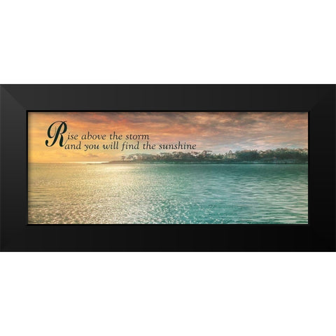 Rise Above Black Modern Wood Framed Art Print by Calascibetta, Mike