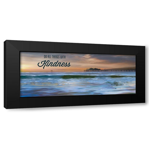 Kindness Black Modern Wood Framed Art Print with Double Matting by Calascibetta, Mike