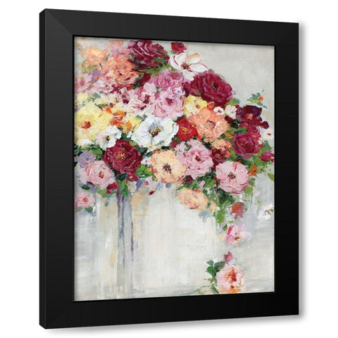 Summer Charm Black Modern Wood Framed Art Print by Swatland, Sally