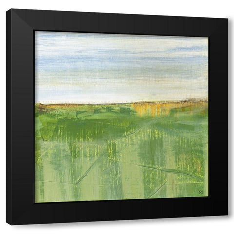 Distant Horizon I Black Modern Wood Framed Art Print with Double Matting by Jill, Susan