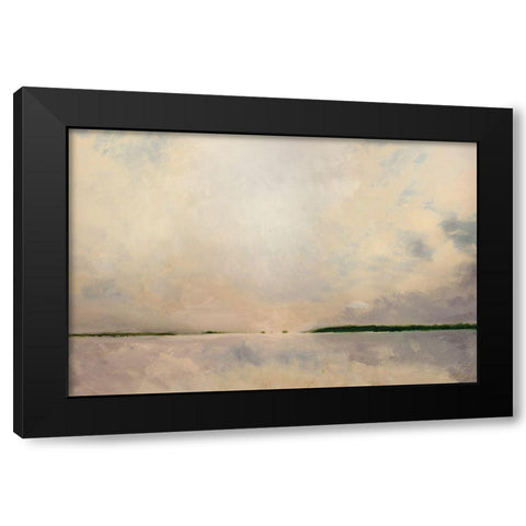 New Thinking Black Modern Wood Framed Art Print by West, David