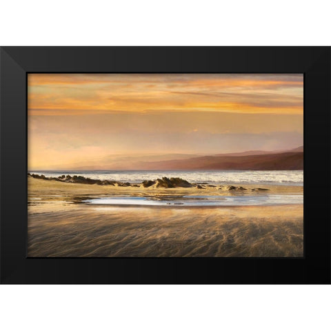 Dusk Tidal Black Modern Wood Framed Art Print by Calascibetta, Mike