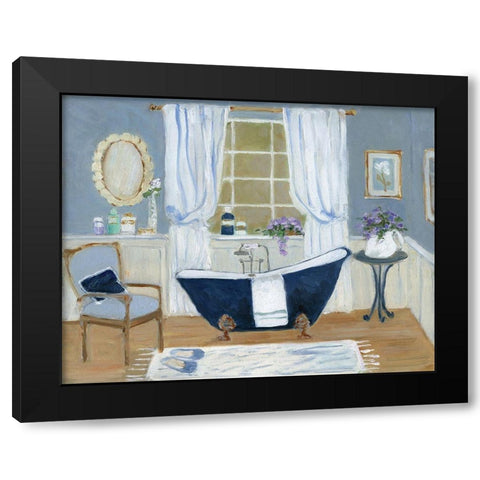 Violet Spa I Black Modern Wood Framed Art Print with Double Matting by Swatland, Sally