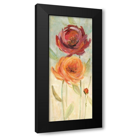 Sweet Poppies I Black Modern Wood Framed Art Print with Double Matting by Robinson, Carol