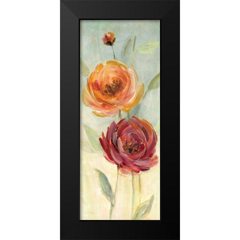 Sweet Poppies II Black Modern Wood Framed Art Print by Robinson, Carol