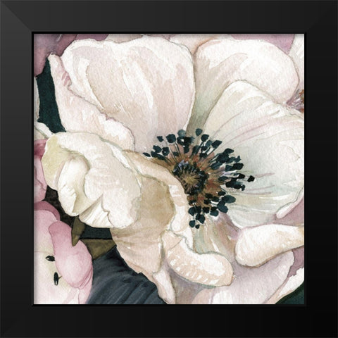 Anemone Study III Black Modern Wood Framed Art Print by Robinson, Carol