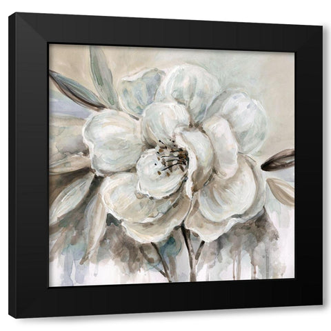Neutral Bloom II Black Modern Wood Framed Art Print by Robinson, Carol