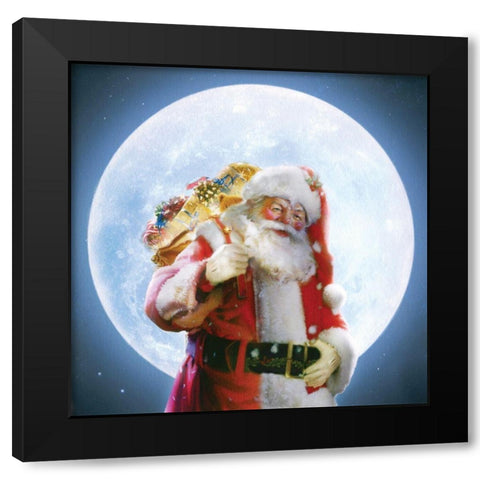 Moonlight Delivery Black Modern Wood Framed Art Print with Double Matting by Mendez, Simon