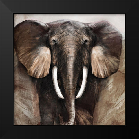 Majestic Encounter Black Modern Wood Framed Art Print by Manning, Ruane