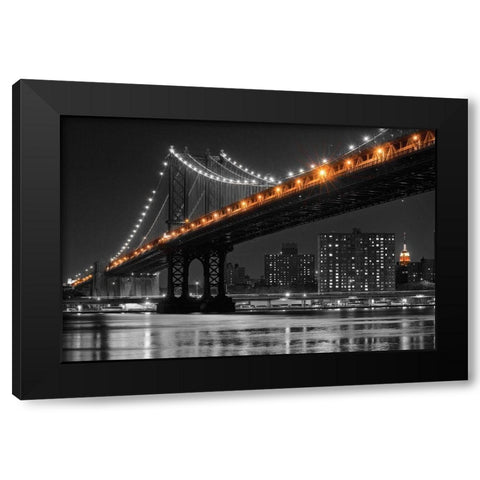 East River Black Modern Wood Framed Art Print by Delimont, Danita