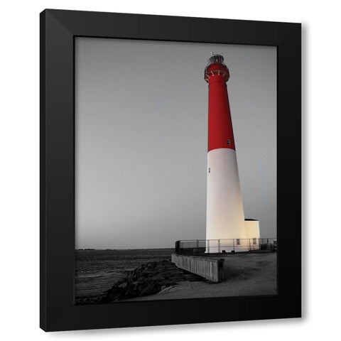 Barnegat Light Black Modern Wood Framed Art Print by Carpentieri, Natalie