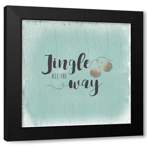 Jingle All The Way Black Modern Wood Framed Art Print by Robinson, Carol