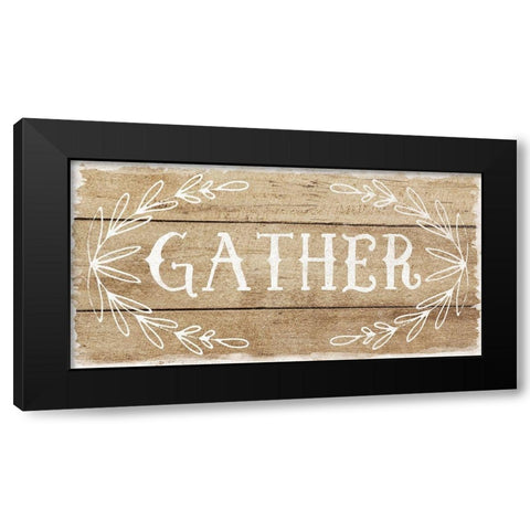 Gather Black Modern Wood Framed Art Print by Murray, Amanda
