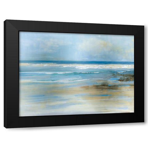 Ocean Breeze Black Modern Wood Framed Art Print with Double Matting by Swatland, Sally