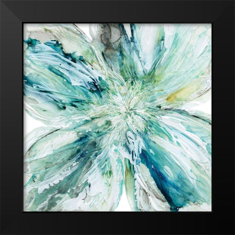 Blossom Bursts Black Modern Wood Framed Art Print by Robinson, Carol