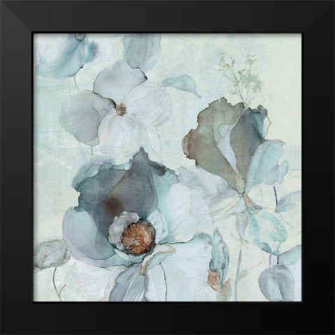 Moonlit Garden Black Modern Wood Framed Art Print by Robinson, Carol