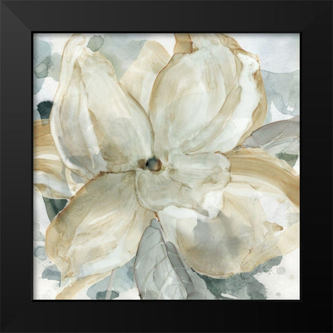 Belle Bloom Black Modern Wood Framed Art Print by Robinson, Carol