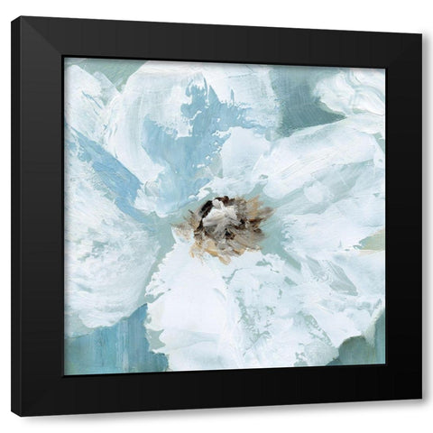 Poppy Impression Black Modern Wood Framed Art Print with Double Matting by Nan