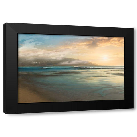 Island Mist Black Modern Wood Framed Art Print with Double Matting by Calascibetta, Mike
