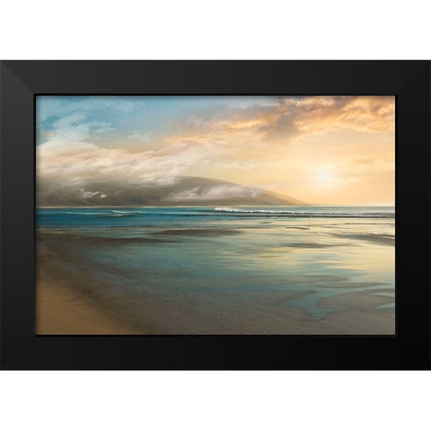 Island Mist Black Modern Wood Framed Art Print by Calascibetta, Mike