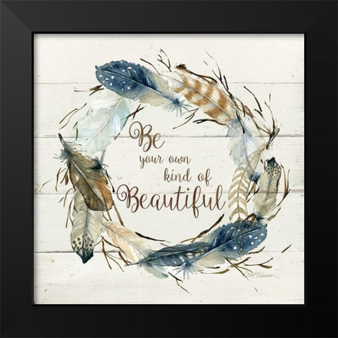 Own Kind of Beautiful Black Modern Wood Framed Art Print by Robinson, Carol