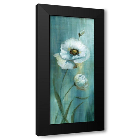 Seabreeze Poppy I Black Modern Wood Framed Art Print with Double Matting by Nan