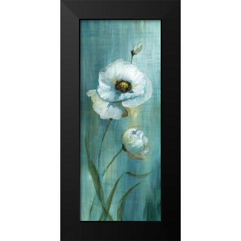 Seabreeze Poppy I Black Modern Wood Framed Art Print by Nan