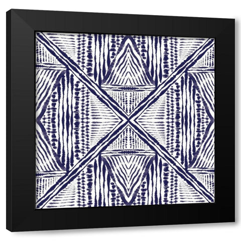Inky Kaleidoscope II Black Modern Wood Framed Art Print by Murray, Amanda
