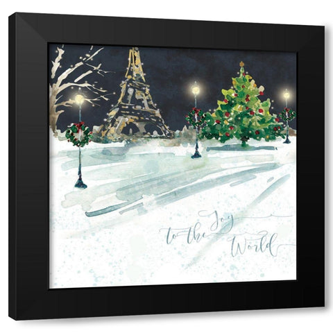 Paris Joy Black Modern Wood Framed Art Print by Robinson, Carol