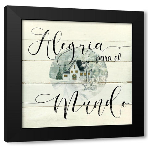 Alegria para el Black Modern Wood Framed Art Print by Robinson, Carol