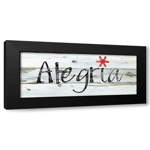 Alegria Black Modern Wood Framed Art Print by Robinson, Carol