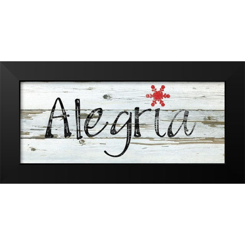 Alegria Black Modern Wood Framed Art Print by Robinson, Carol