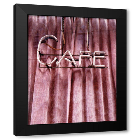 Retro Cafe Black Modern Wood Framed Art Print with Double Matting by Delimont, Danita