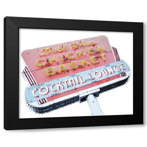 Cocktail Lounge Black Modern Wood Framed Art Print with Double Matting by Delimont, Danita