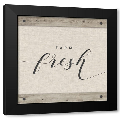 Farm Fresh Black Modern Wood Framed Art Print by Murray, Amanda