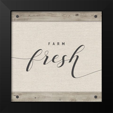 Farm Fresh Black Modern Wood Framed Art Print by Murray, Amanda