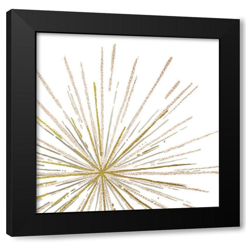 Glam Burst Black Modern Wood Framed Art Print by Murray, Amanda