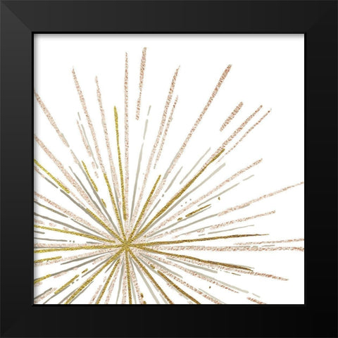 Glam Burst Black Modern Wood Framed Art Print by Murray, Amanda