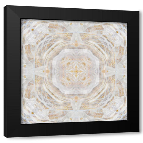 Light Metallic Black Modern Wood Framed Art Print by Nan