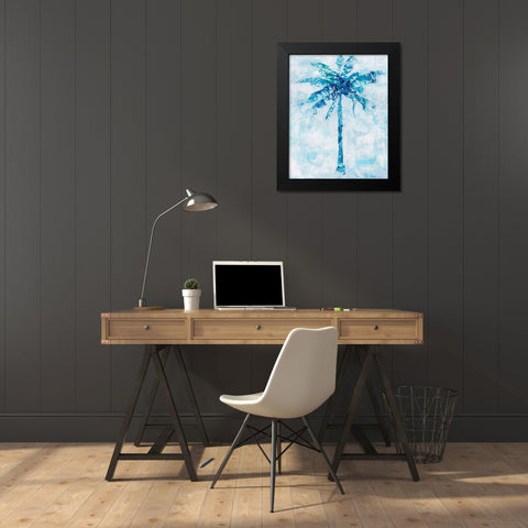 Cool Palm II Black Modern Wood Framed Art Print by Swatland, Sally