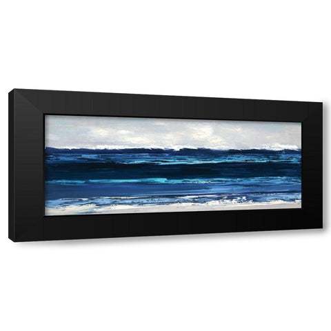 Summer Surf Black Modern Wood Framed Art Print by Swatland, Sally