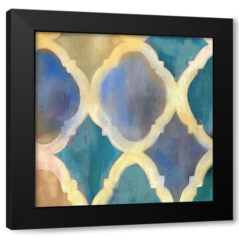 Cool Tile Black Modern Wood Framed Art Print by Robinson, Carol