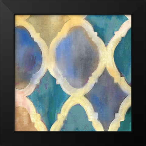 Cool Tile Black Modern Wood Framed Art Print by Robinson, Carol