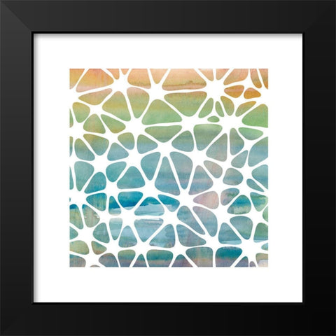 Geometric Wash II Black Modern Wood Framed Art Print by Robinson, Carol