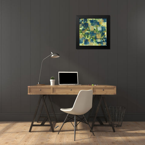 Golden Field Black Modern Wood Framed Art Print by Jill, Susan
