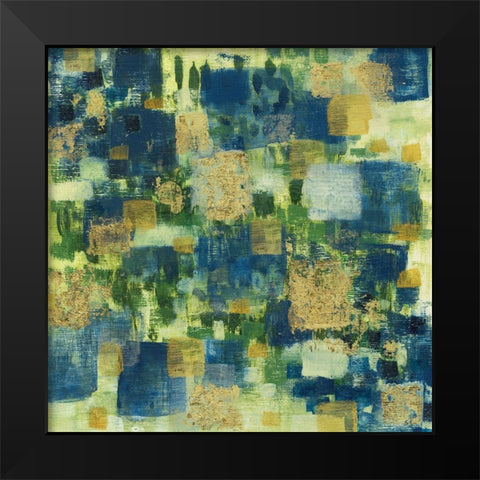 Golden Field Black Modern Wood Framed Art Print by Jill, Susan