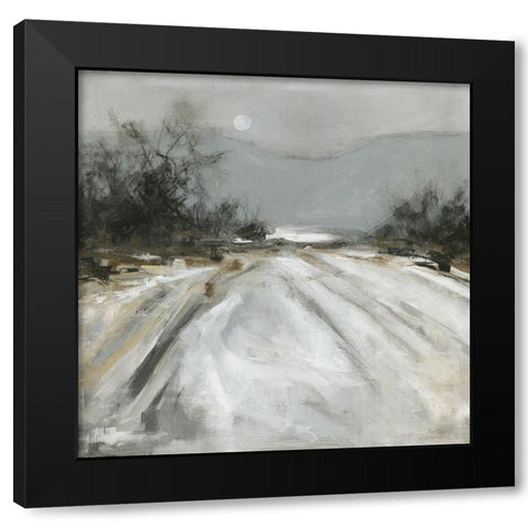 Moonlit Field Black Modern Wood Framed Art Print with Double Matting by Robinson, Carol